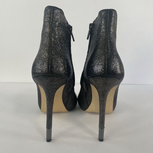 GUESS Gwadara Metallic Boots Booties Womens Size 9M Silver Tip Stiletto Heels - Picture 3 of 8